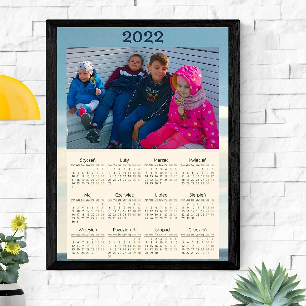 Kalendarz ścienny ze zdjęciem A3