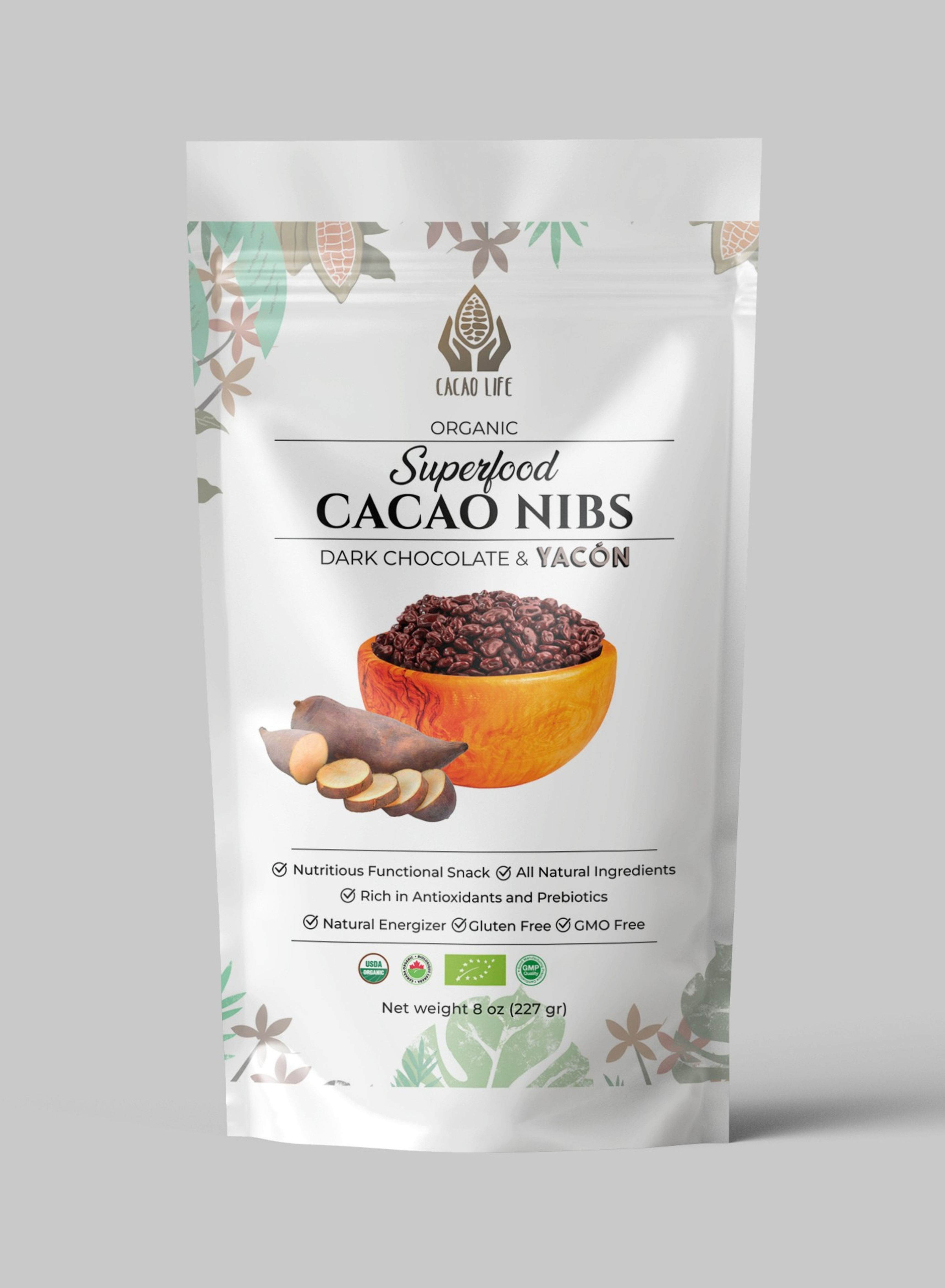 Superfood Cacao Nibs - Dark Chocolate with Yacon