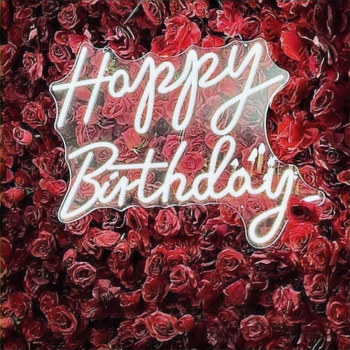 Neon ledowy Happy Birthday z oferty WB Flora