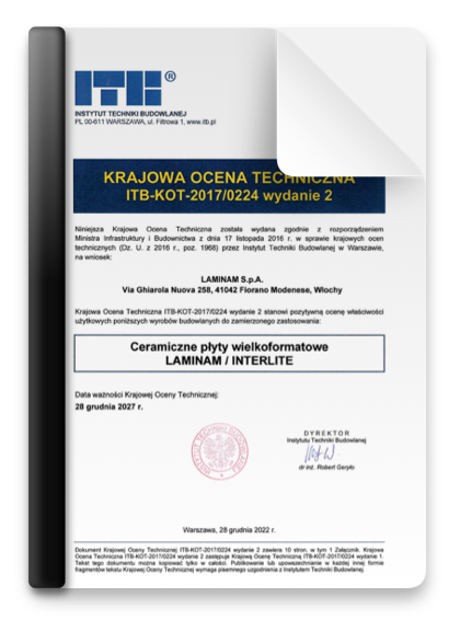 LAMINAM Aprobata Techniczna ITB