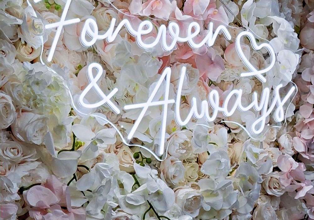 Neon ledowy Forever & Always z oferty WB Flora