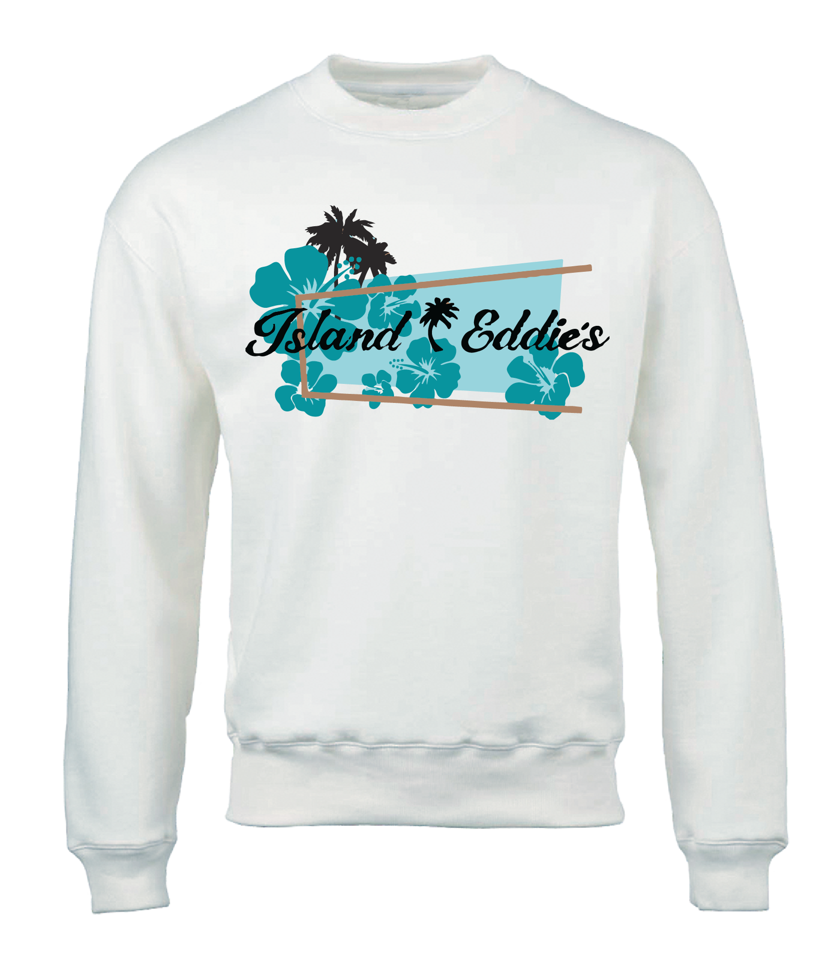 Hawaiian Hibiscus Crew Neck Sweatshirt