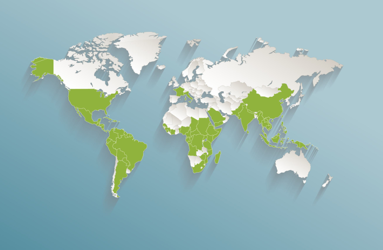 Eye-level view of a vaccine vial labeled Chikungunya with a syringe on a medical tray