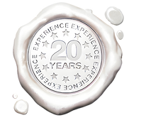 20 years experience quality seal logo