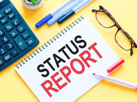Counsel issues status report to court
