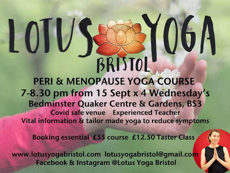 New Peri&Menopause Yoga Course/Classes