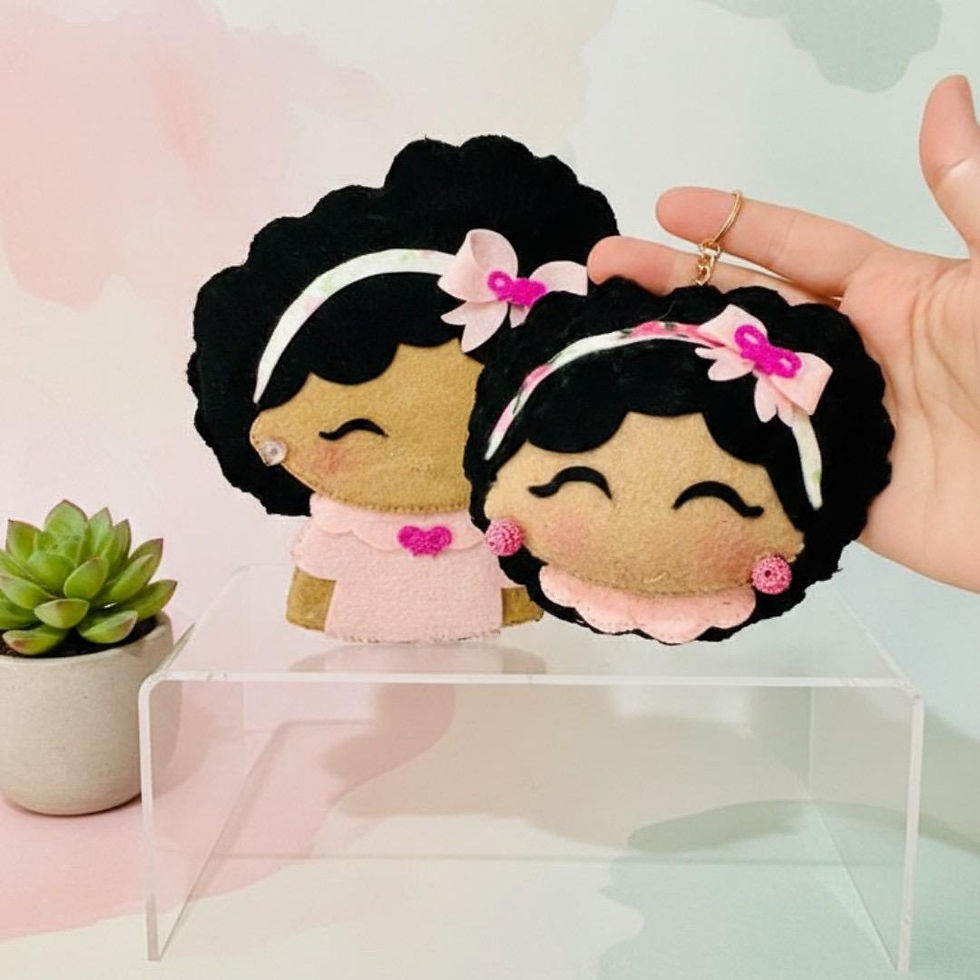 Miniatura: Capa de Caderno e Chaveiro para Menina – Kit Personalizado Infantil