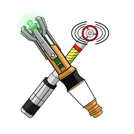 X - 3rd and 11th Doctor Sonic Screwdrivers