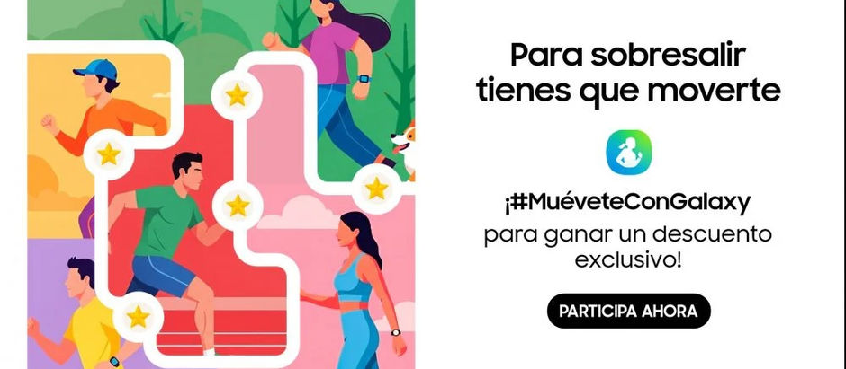 Samsung te reta a caminar 240 mil pasos y te premia por moverte