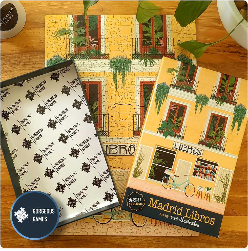 Thumbnail: "Madrid Libros" Medium Wooden Puzzle | 321 Pieces  & 28cm x 40cm