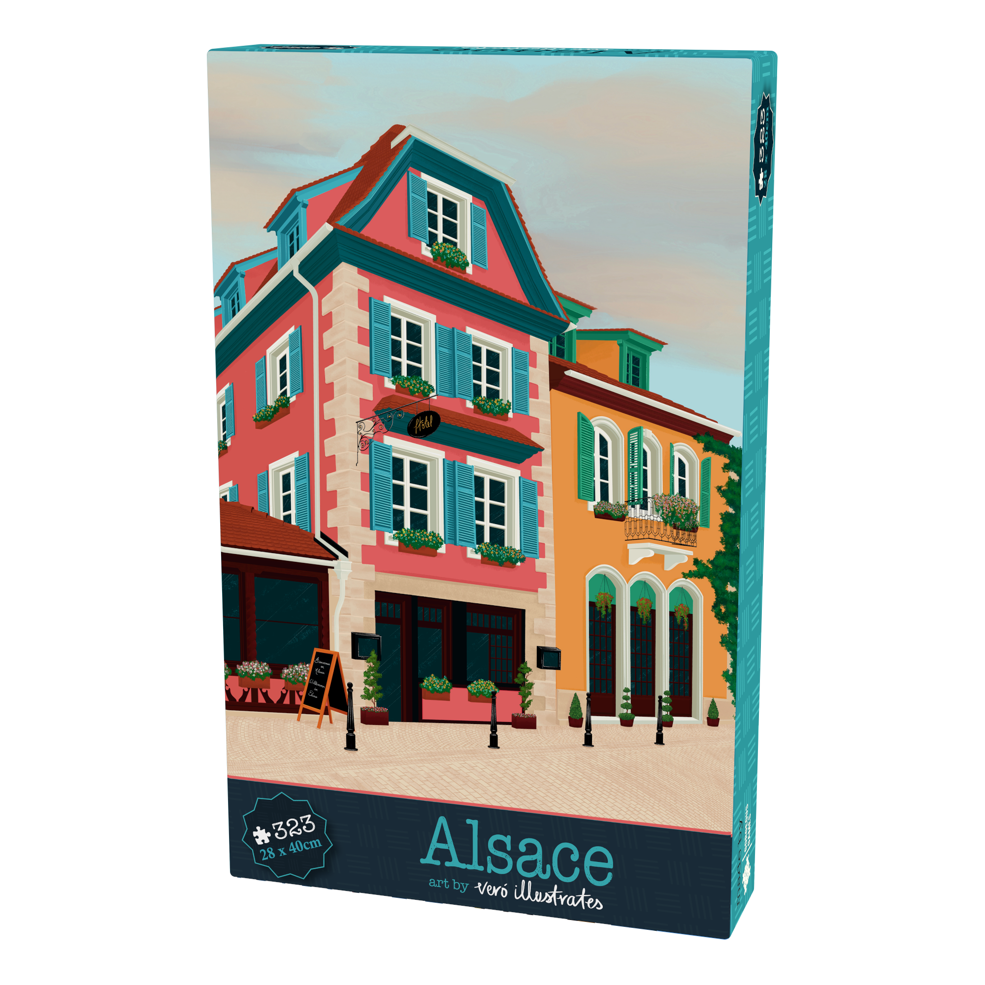 "Alsace" Medium Wooden Puzzle | 338 Pieces & 28cm x 40cm