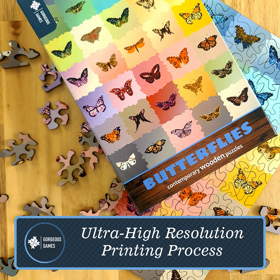 Thumbnail: Butterflies Small Wooden Puzzle | 140 Pieces & 18cm x 26cm