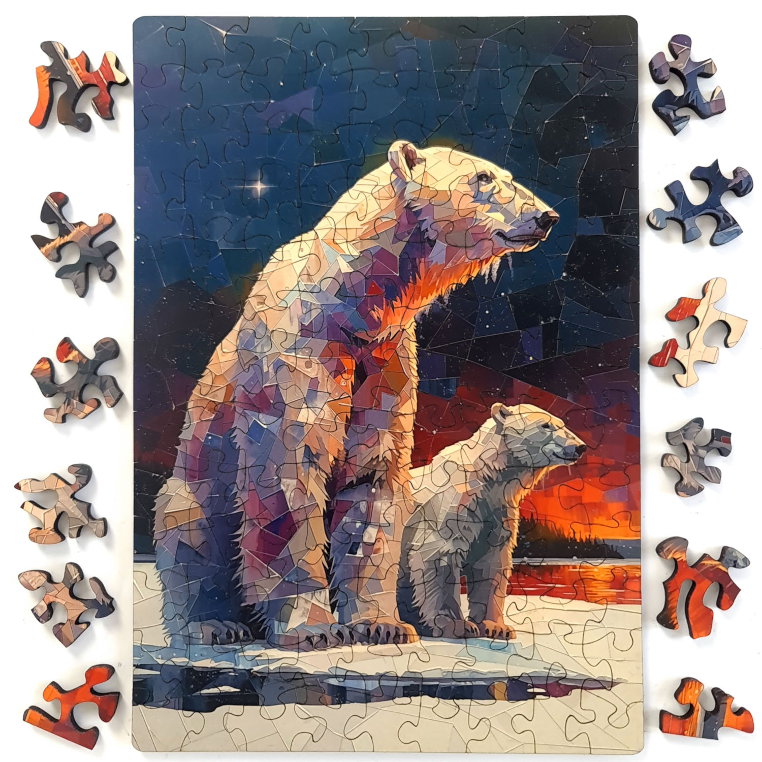 Polar Care Small Wooden Puzzle | 140 Pieces & 18cm x 26cm