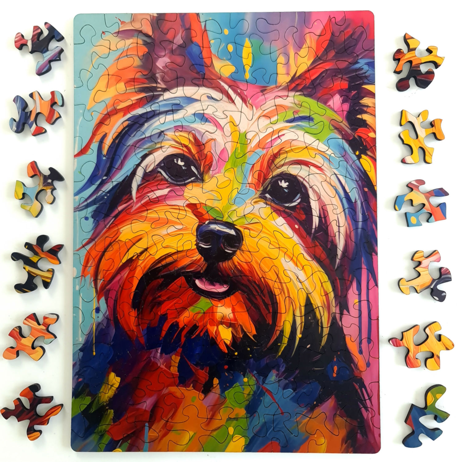 Yahoo The Yorkie Small Wooden Puzzle | 140 Pieces & 18cm x 26cm