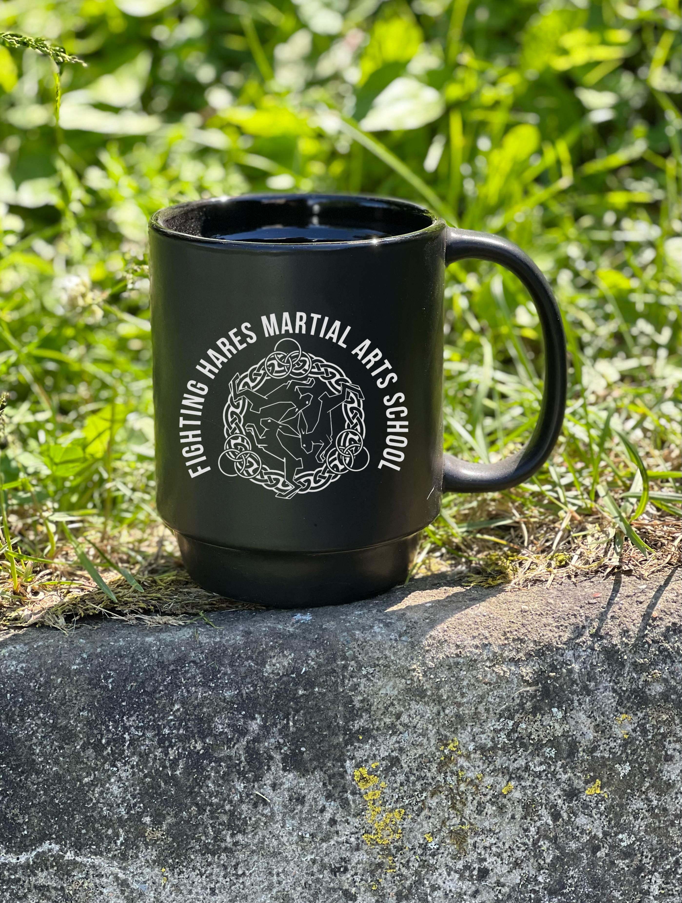 Fighting Hares Coffee Mug