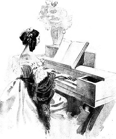Une femme jouant du piano