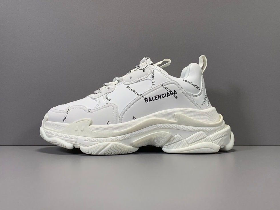 BALENCIAGA TRIPLE S ALLOVER LOGO WHITE
WHITE