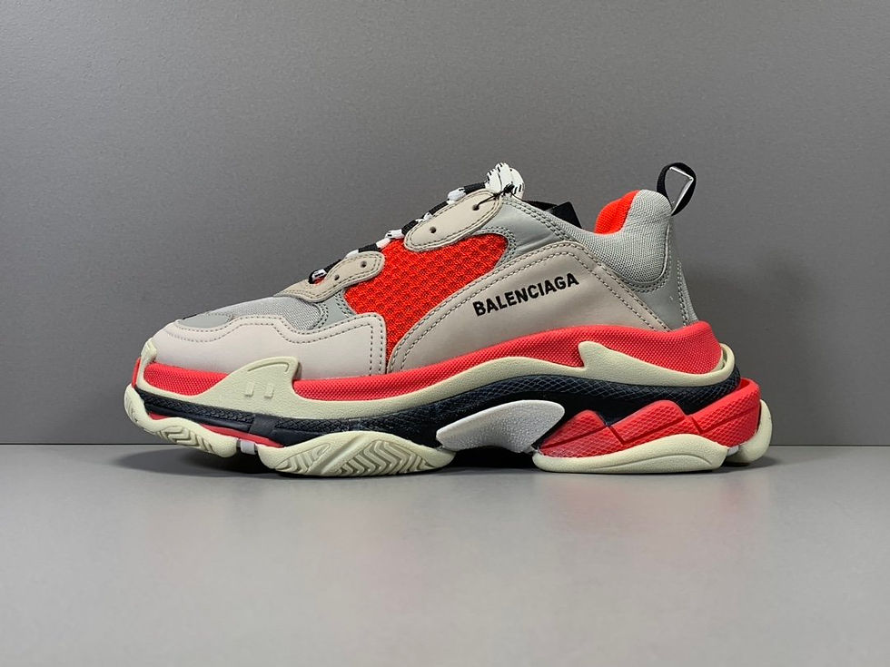 BALENCIAGA TRIPLE S RED GREY WHITE
RED/GREY/WHITE