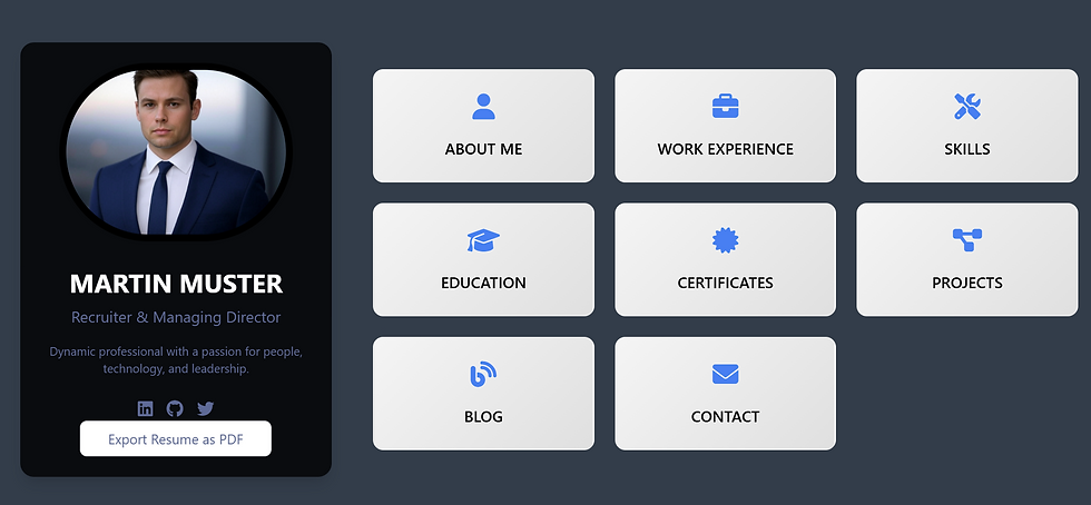 CV WEB APP