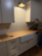 templating countertops with cardboard