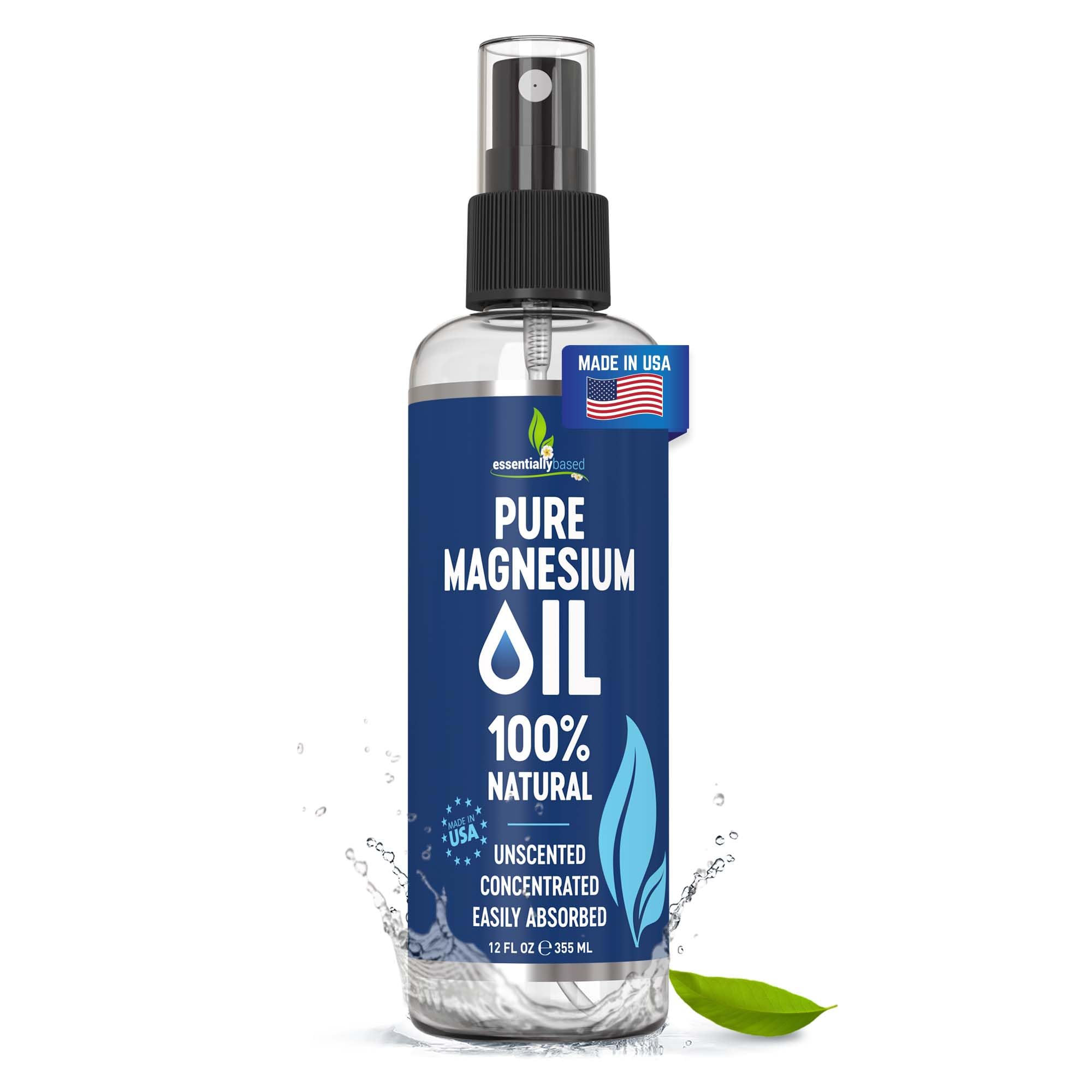 Pure Magnesium Oil Spray 12oz - Topical Magnesium Spray for Sleep & Feet - Ex...