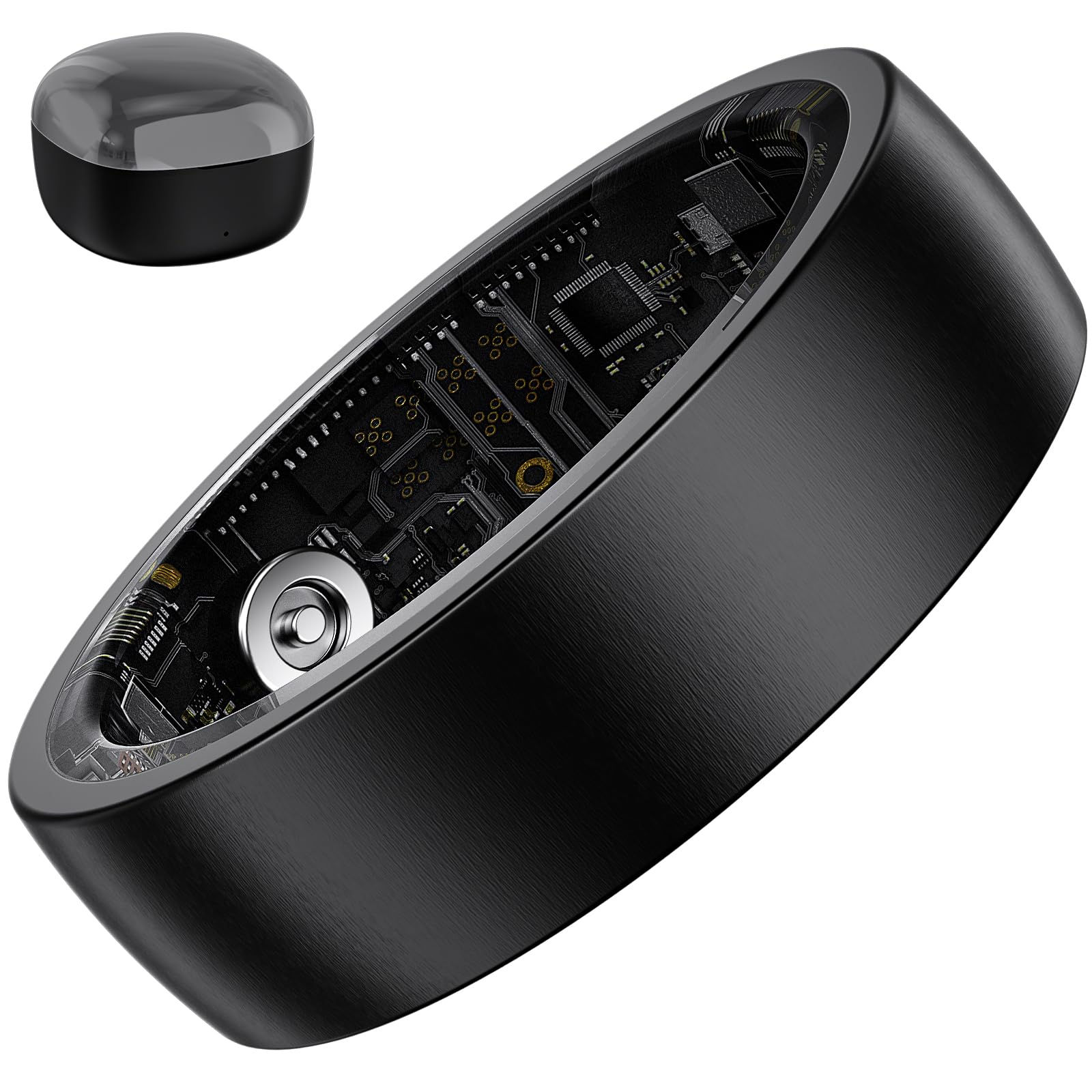 S SECRETTOP Smart Ring for Men Women, Fitness Tracker Ring with Heart Rate, S...