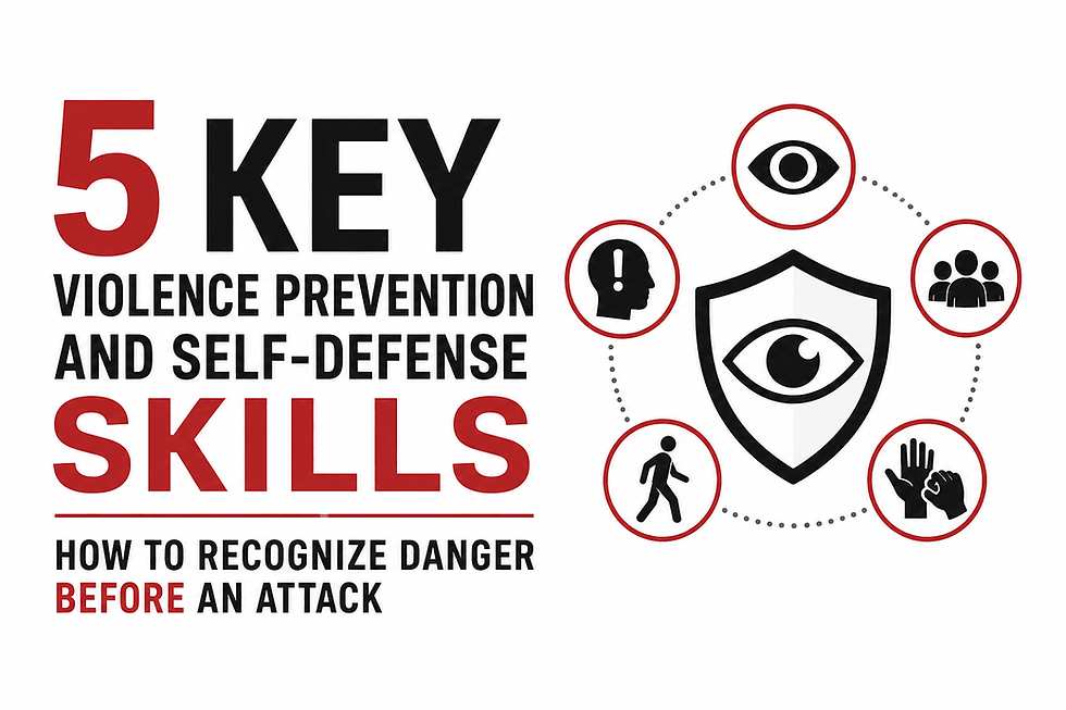 5 Key Violence Prevention and Self-Defense Skills: How to Recognize Danger Before an Attack