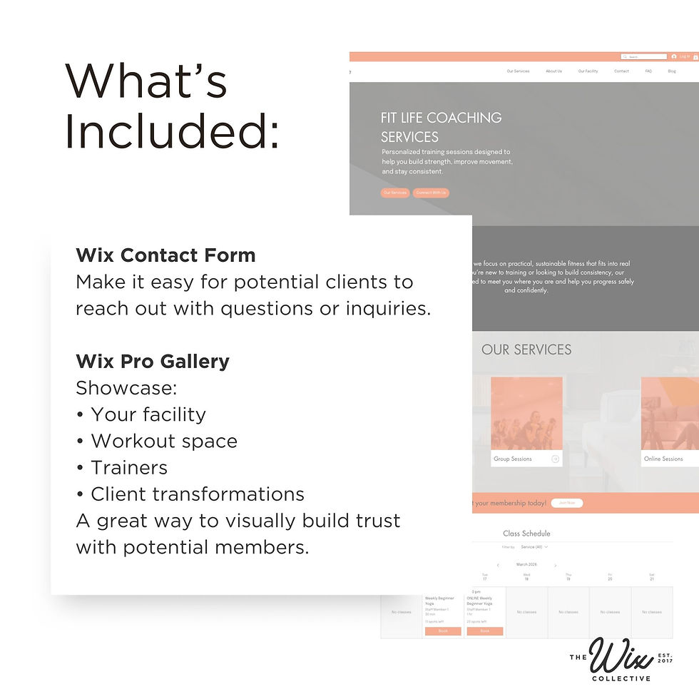 Thumbnail: Fitness Website Template for Wix Bookings