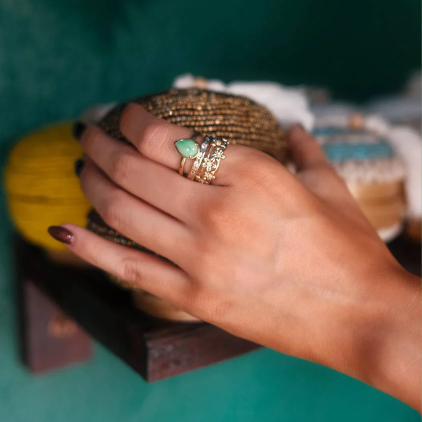 aby jewellery wedding ring with jade