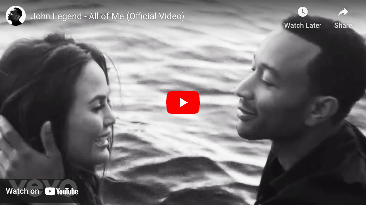 wedding march in songs all of me