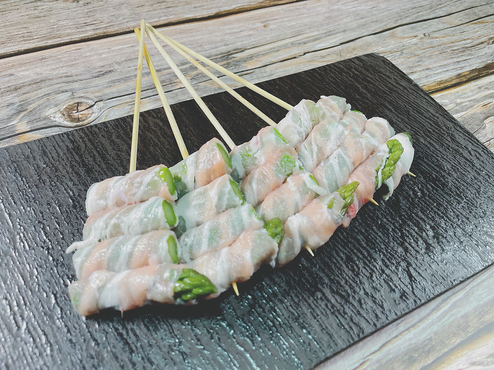冷凍 アスパラ豚バラ巻串 5本