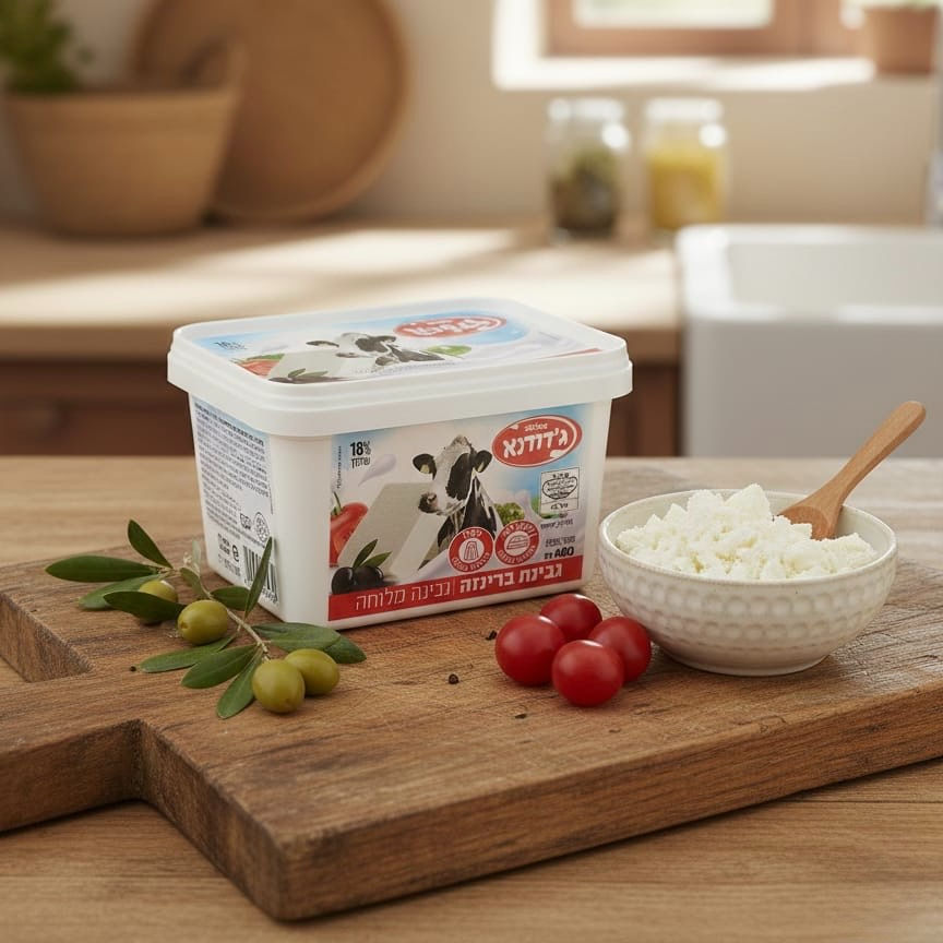גבינת ברינזה מלוחה 18% שומן 40 גרם