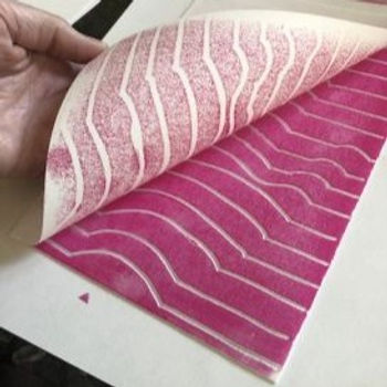 Printmaking with Contour Lines