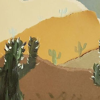 Ripped Paper Landscape