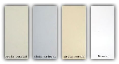 Opçoes de cores par divisórias de madeira