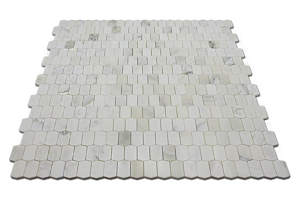 Thumbnail: Calacatta 2 1/2"x1 5/8" Picket Polished Mosaic