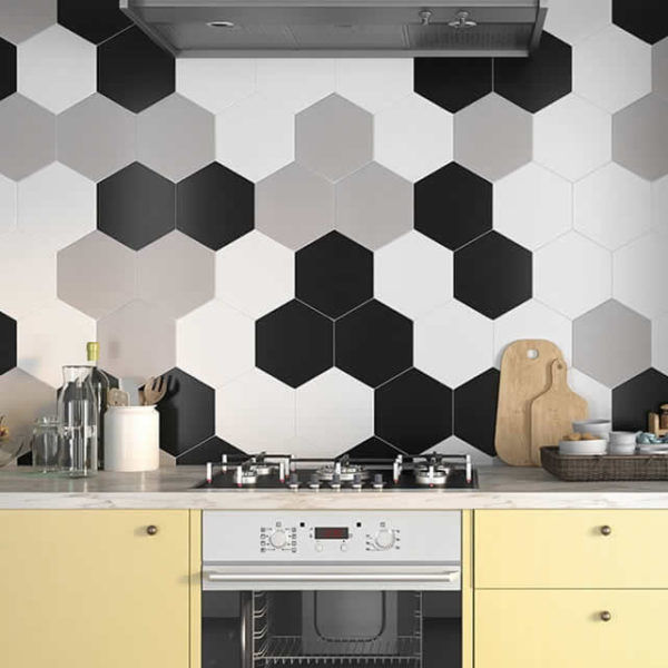 Thumbnail: SOLID 10 INCH HEXAGON BLACK