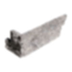 Silver Travertine Split Face 6x24 Corner Ledger