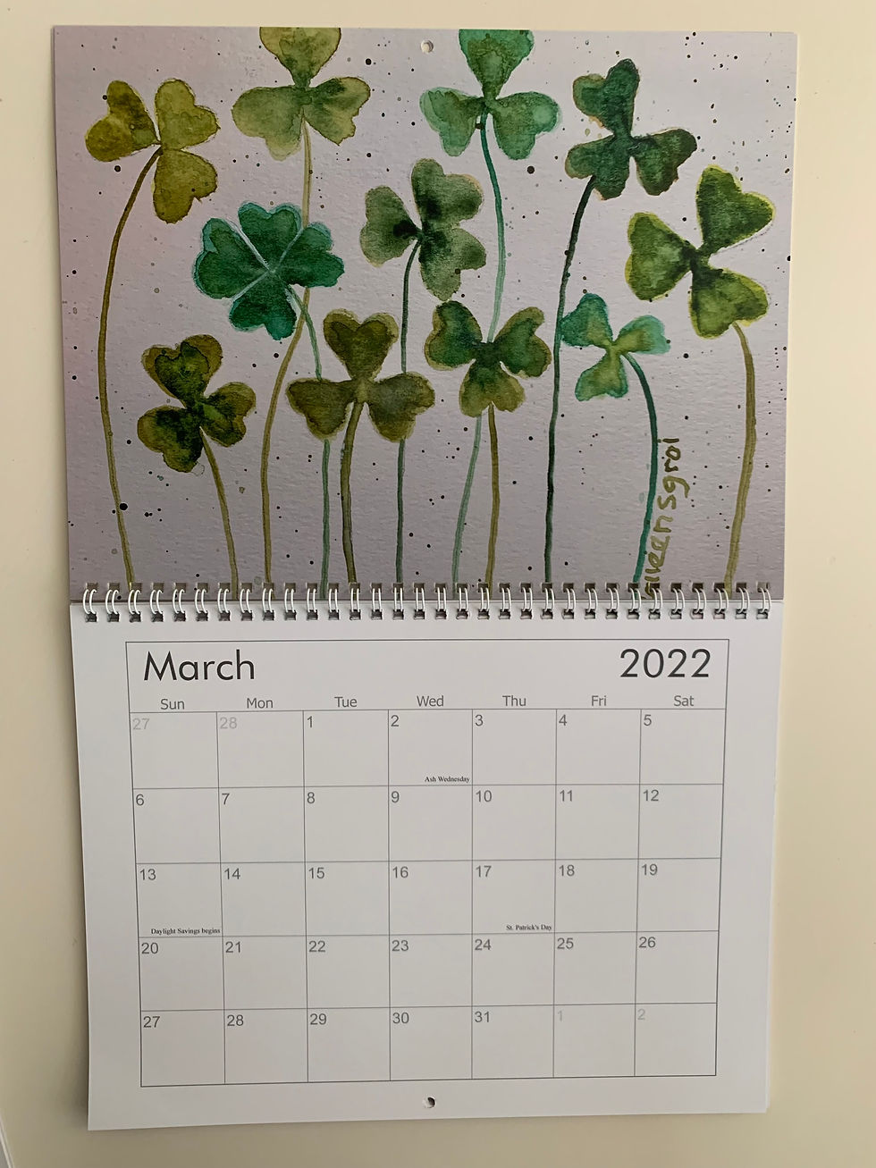 Thumbnail: 2022 Colleen Sgroi Watercolor Calendar