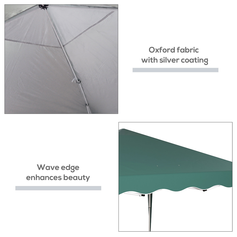Thumbnail: Outsunny 3x3(m) Pop Up Gazebo Marquee Tent for Garden w/ Carry Bag Green