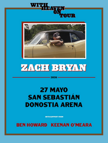 El próximo mes de mayo tendremos en nuestro país por primera vez a Zach Bryan 