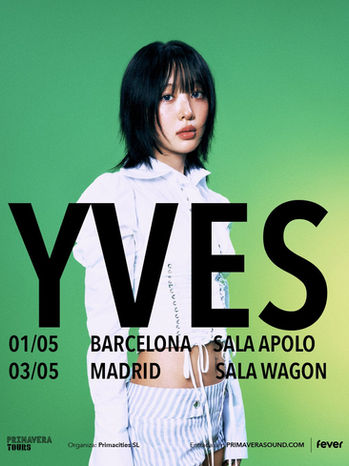 Yves aterriza en España con dos conciertos en Madrid y Barcelona