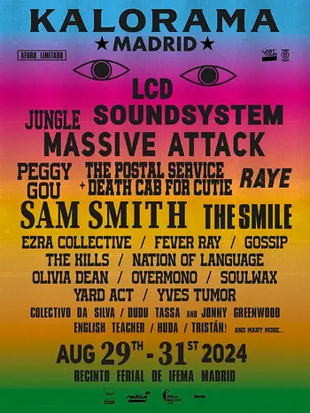 KALORAMA aterriza en Madrid con grandes nombres como Sam Smith, LCD Soundsystem o Massive Attack