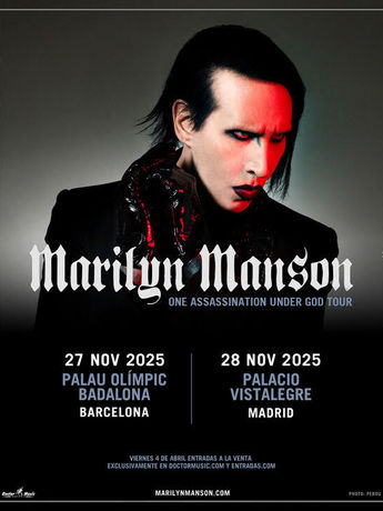 Marilyn Manson pasará por España con su gira 'One Assassination Under God Tour'