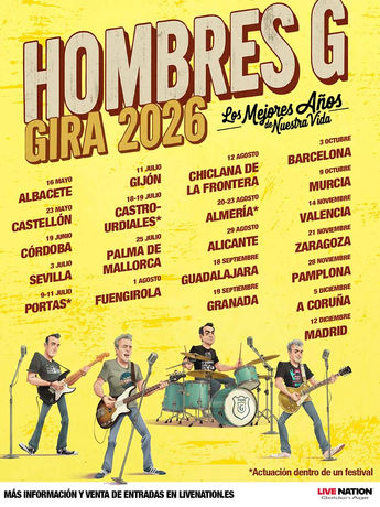 Hombres G anuncian la gira ‘Los mejores años de nuestra vida’ en 2026