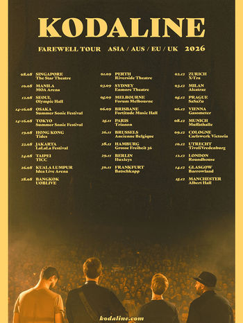 Kodaline anuncia su gira de despedida “Farewell Tour” y presenta su nuevo sencillo “We Were Only Young”