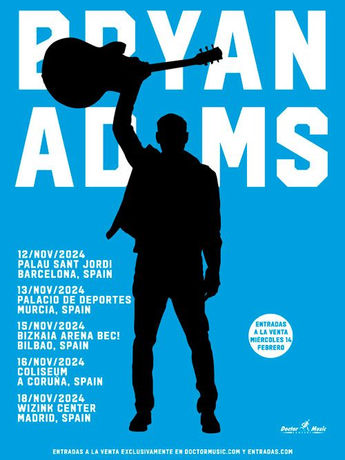 ¡Bryan Adams actuará en España en 2024!