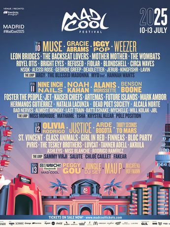 El Mad Cool Festival 2025 ha revelado sus horarios. ¿Listos para vibrar?