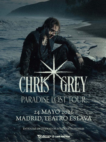 Chris Grey nos trae a madrid su gira 'Paradise Lost Tour' en mayo de 2026