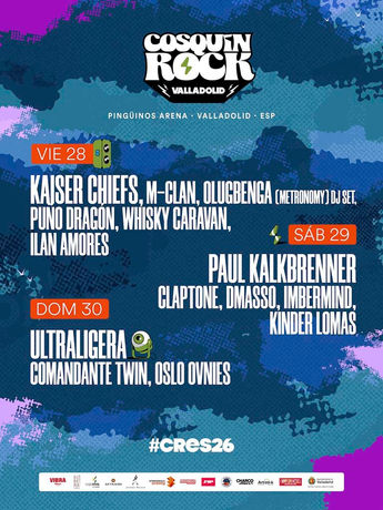 Cosquín Rock Valladolid 2026 ya tiene cartel por días: tres jornadas para celebrar la música sin fronteras